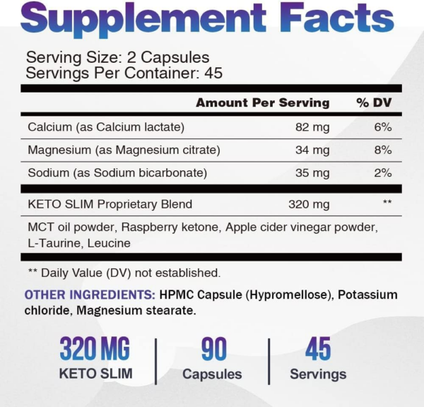 Keto Diet Pills Plus Apple Cider Vinegar - Exogenous Ketones Supplement for women men - Utilize Fat for Energy with Ketosis Boost Energy & Focus, Manage Cravings, Metabolism Support -180caps - Image 2